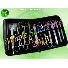 15 Pcs MEDICAL DISSECTING KIT Surgical Anatomy Instruments SET Basic NEW